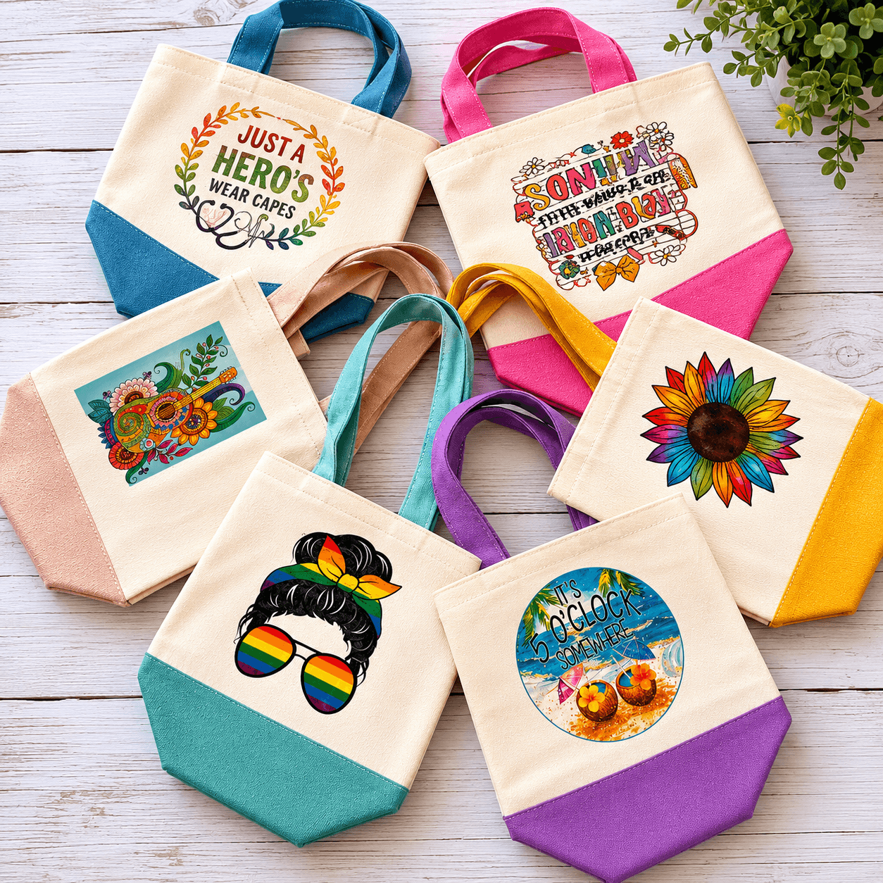 Mini handmade gift bags