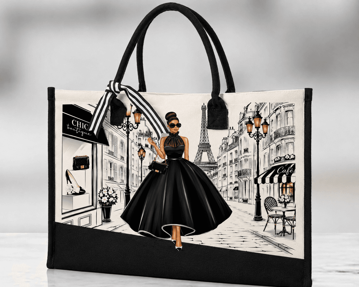 Upscale handmade custom tote bag